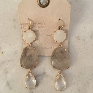 NWT Anthropologie Crystal Drop Earrings